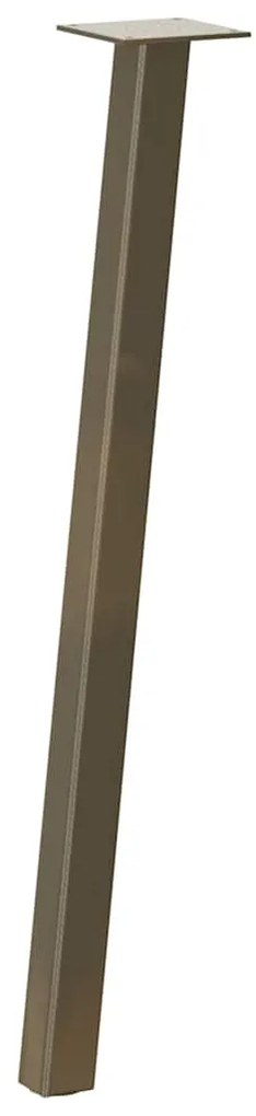 Pés de mesa de console 4 peças aço natural 72 cm aço