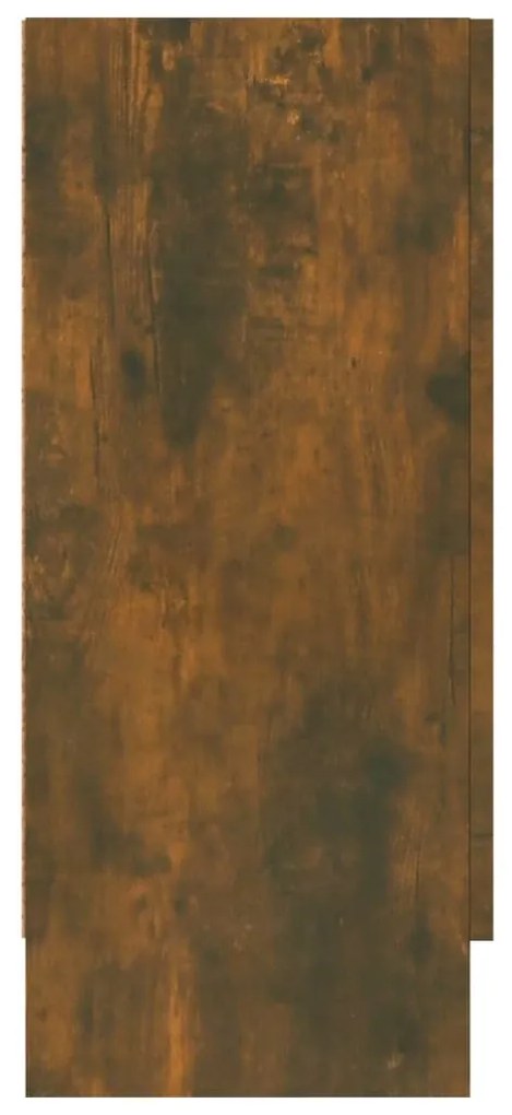 Vitrine 120x30,5x70 cm derivados de madeira carvalho fumado