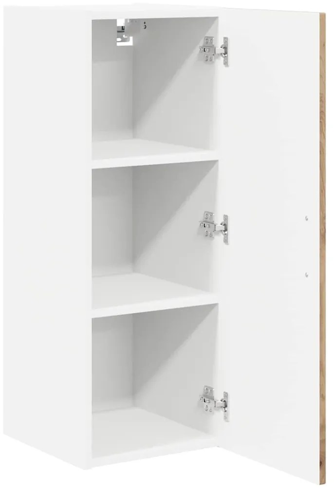 vidaXL Armário de cozinha suspenso Carvalho Artesanal 30 x 31 x 80 cm