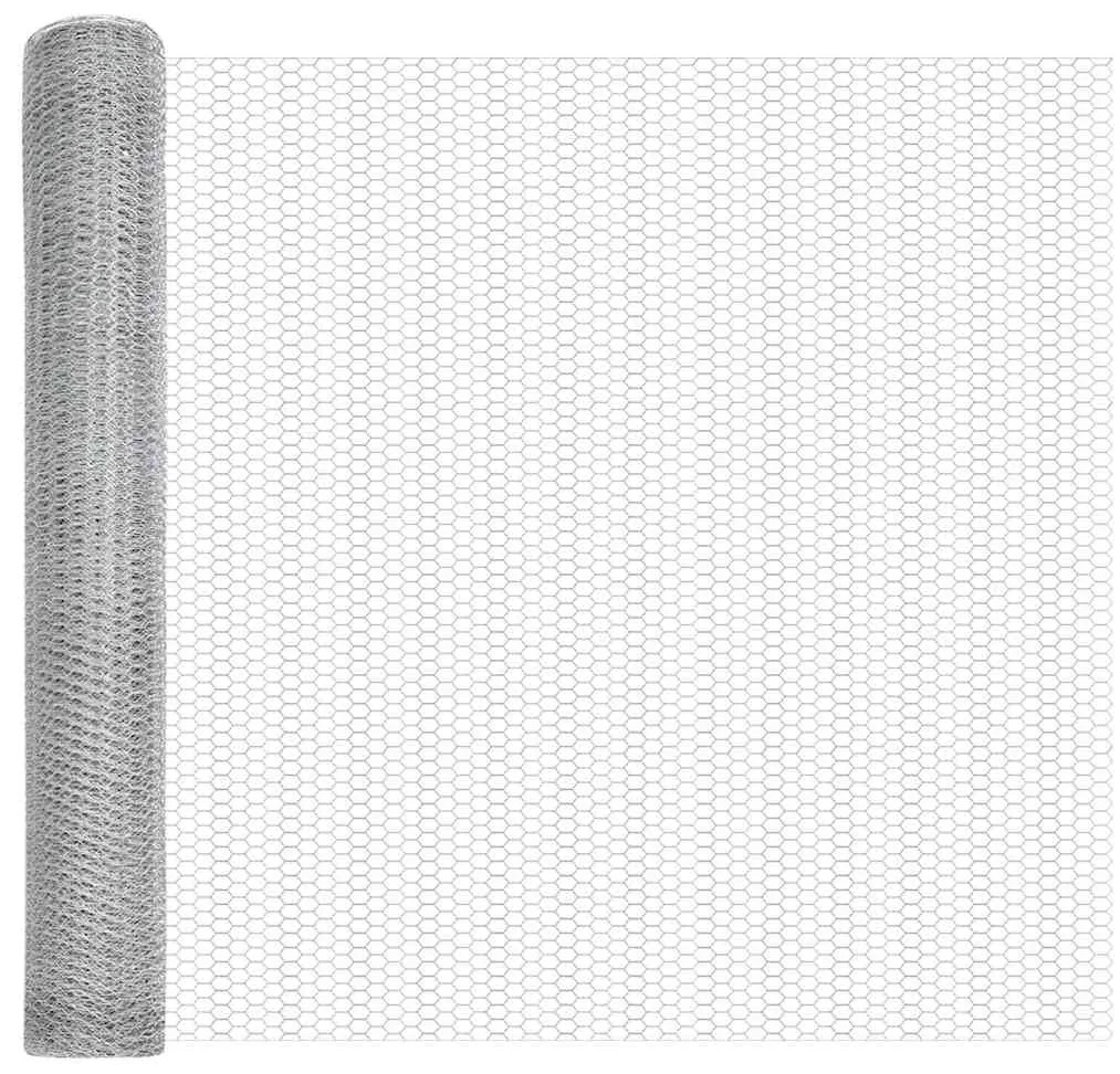 Cerca Hexagonal vidaXL 1,5x100 m Aço Galvanizado