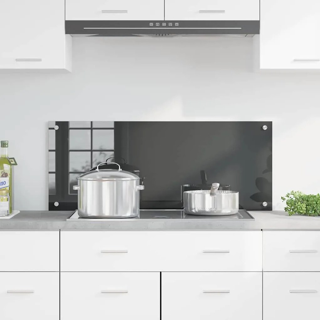 Painel de Parede para Cozinha vidaXL Cinza Escuro 100x40x0,6 cm em Vid