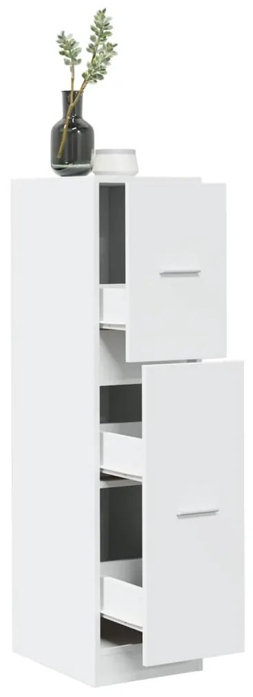 Armário boticário 30x41x118 cm derivados de madeira branco