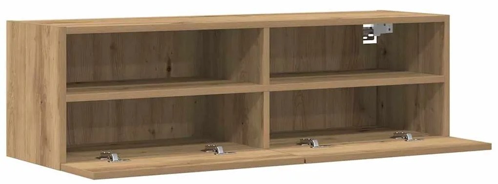 Armário de TV vidaXL em Carvalho Artisan 100x30x30 cm em Madeira Deriv