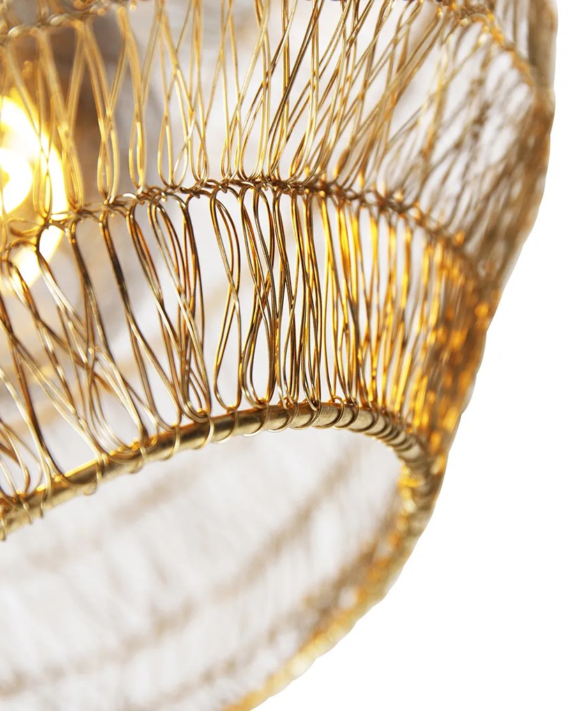 Candeeiro de teto oriental dourado 25 cm - Vadi Oriental
