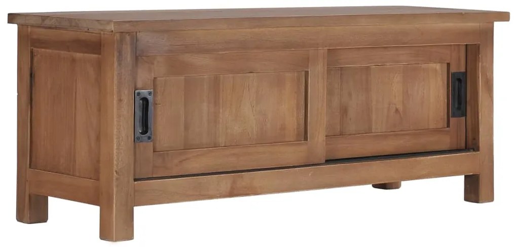 Móvel de TV 90x30x35 cm madeira de teca maciça