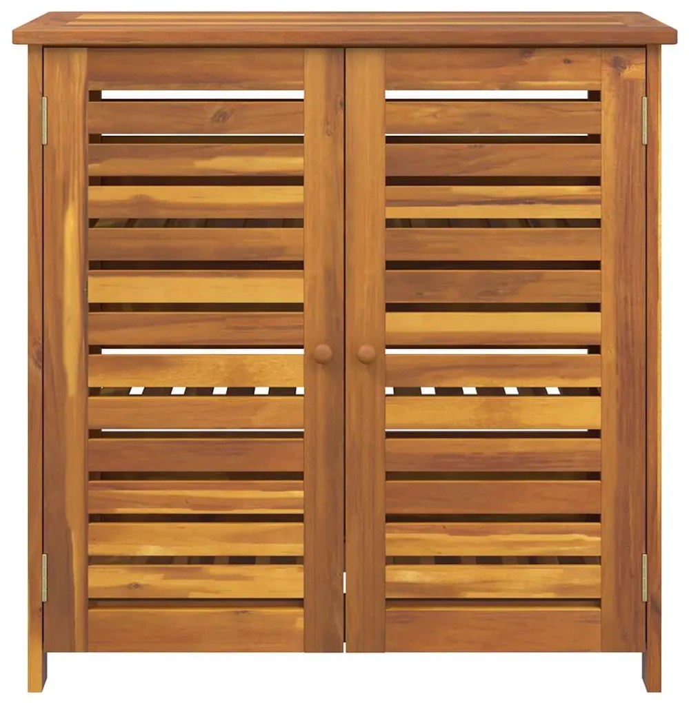 Armário de Jardim com armazenamento com porta Castanho 78 x 36.5 x 78c