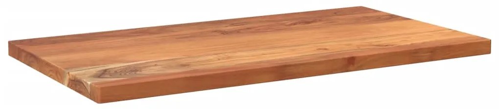 Tampo de mesa retangular 100x60x3,8 cm madeira de acácia maciça