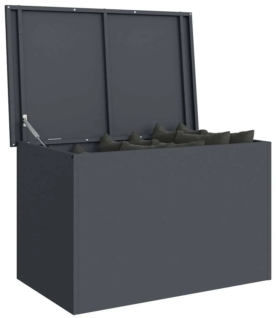 Caixa de Armazenamento Externa Antracite 80 x 50.5 x 50 cm