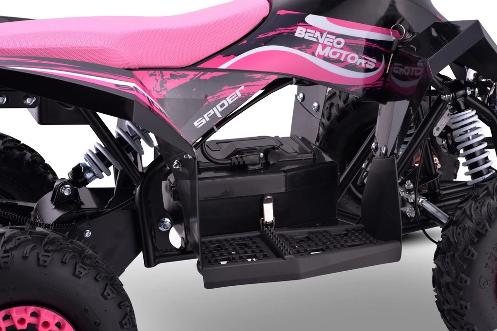 Moto 4 elétrica para crianças Motors SPIDER 1000W Rosa