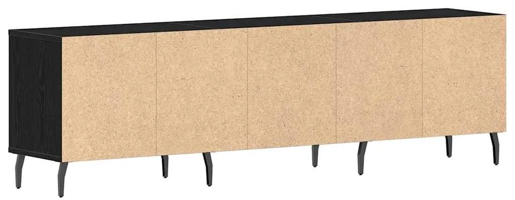 Cabide de TV vidaXL Carvalho Preto 150x30x44,5 cm Madeira de Engenhari