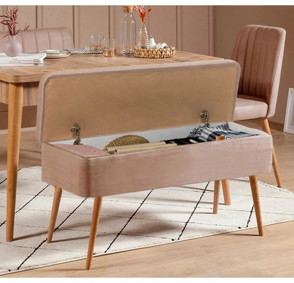 Conjunto de Mesa de Jantar Extensível e Cadeiras Vina – Pinho Atlântic