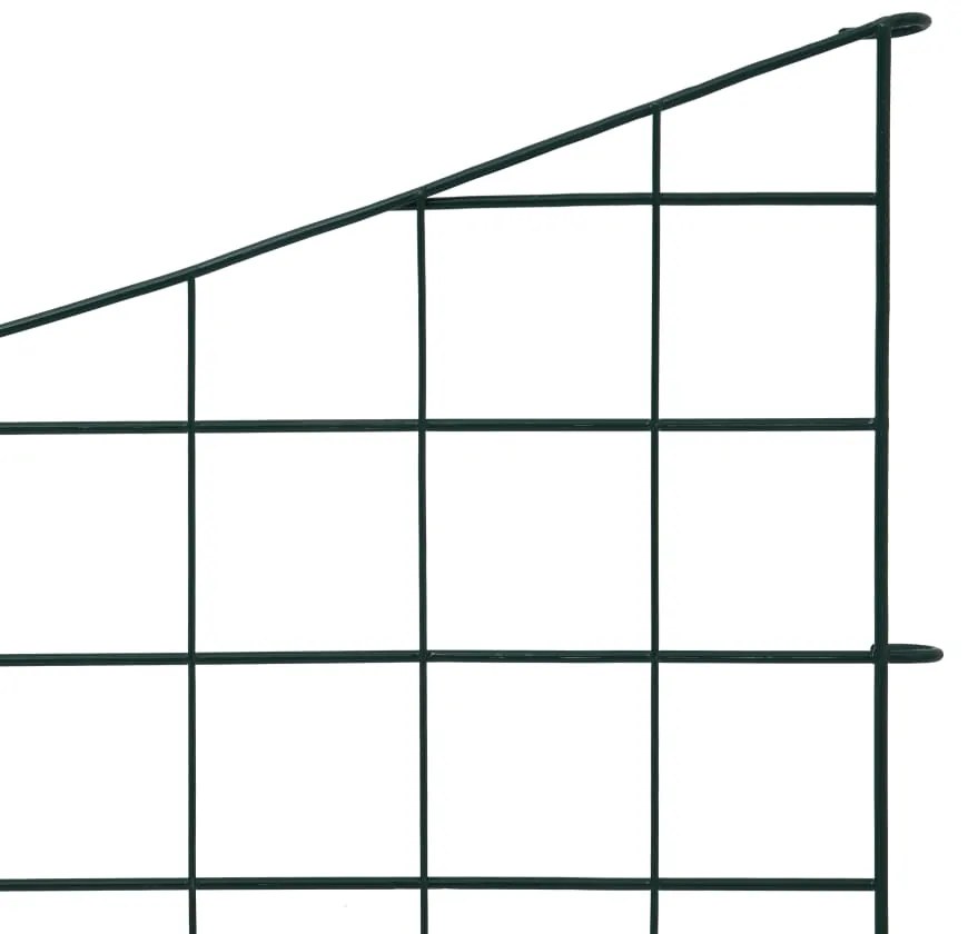 Conj. painéis vedação p/ jardim arqueado baixo 77,5x64 cm verde