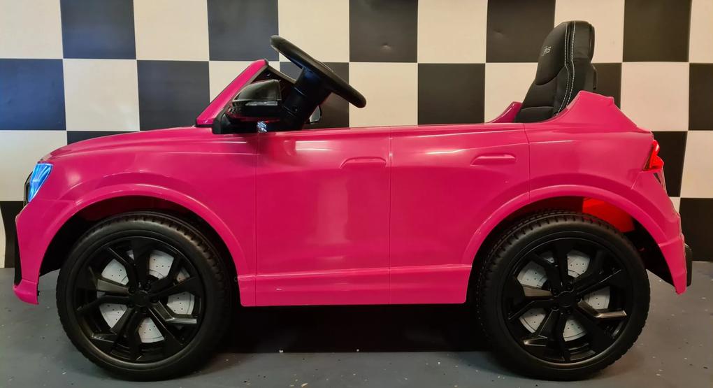 Carro infantil 12V Audi Q8 com Comando Rosa