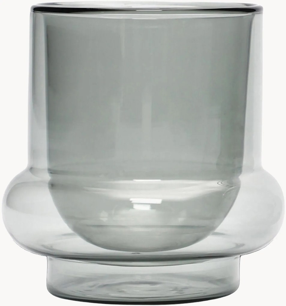 Canecas de café em vidro borossilicato artesanais Bump, conjunto de 2