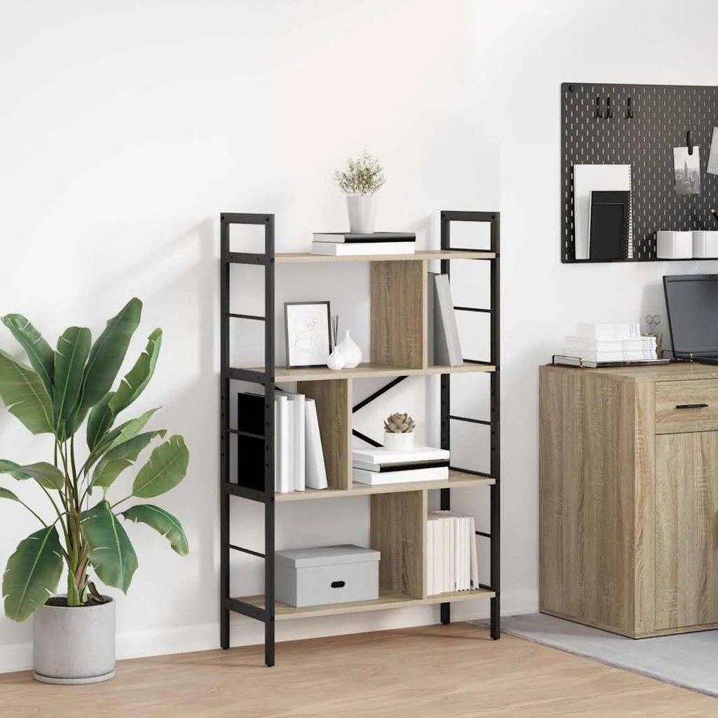 vidaXL Estante Carvalho Sonoma 75 x 30 x 123,5 cm Madeira processada