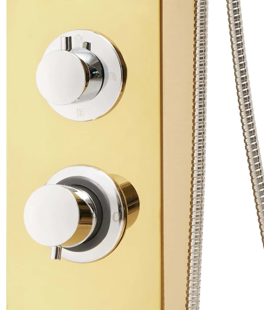 Chuveiro de Hidromassagem - Dourado - Design Moderno