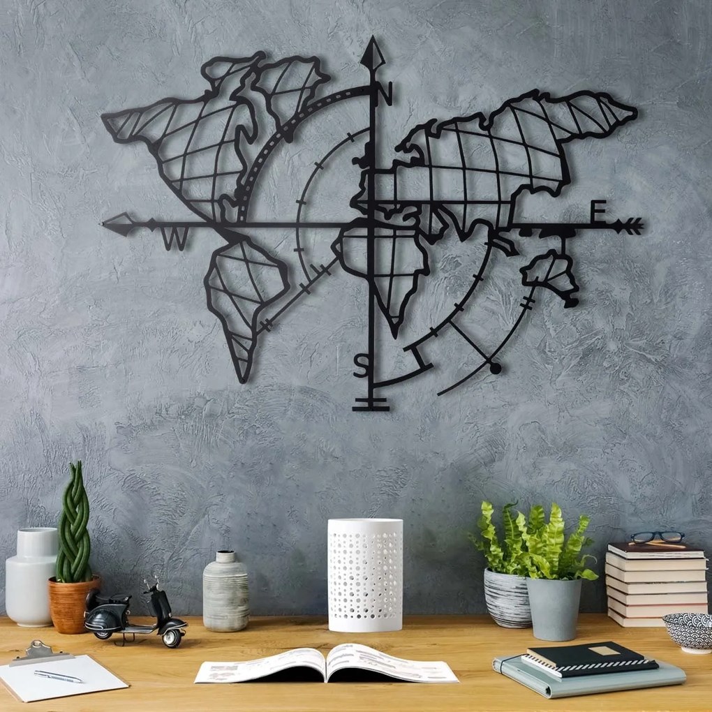 Acessório Decorativo de Parede Mt-04 – Preto – 65 x 95 cm