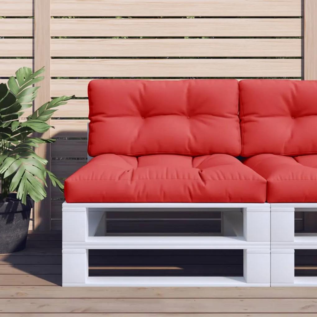 Almofadão para sofá de paletes 80x40x10 cm vermelho