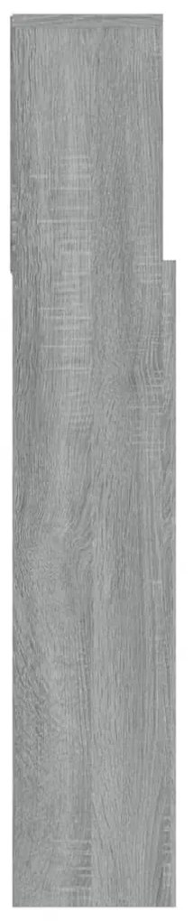 Armário de cabeceira 100x19x103,5 cm sonoma cinzento