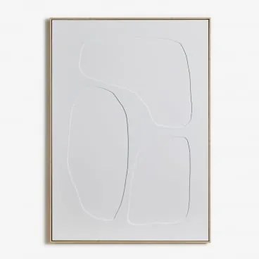 Pintura Decorativa Pintada À Mão Com Relevo Helvon B & 100 X 140 Cm - Sklum