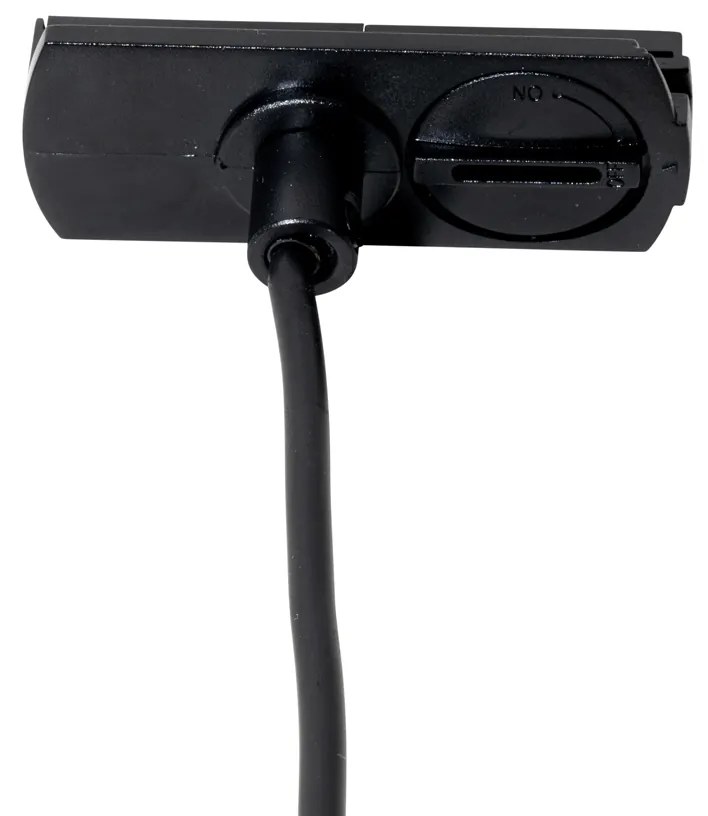 Candeeiro Pendente Moderno Preto para Sistema de Trilho Monofásico - Iconic Frini