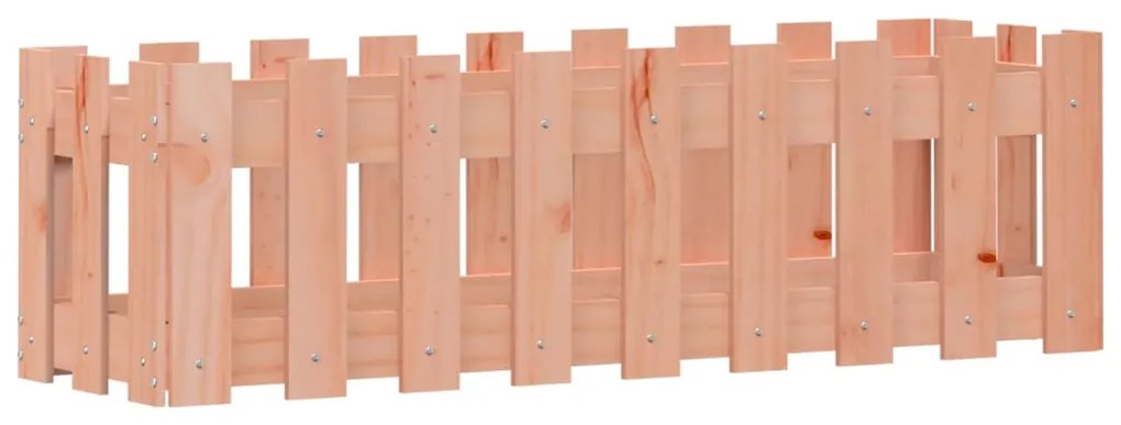 Canteiro elevado c/ design cerca 100x30x30 cm madeira douglas