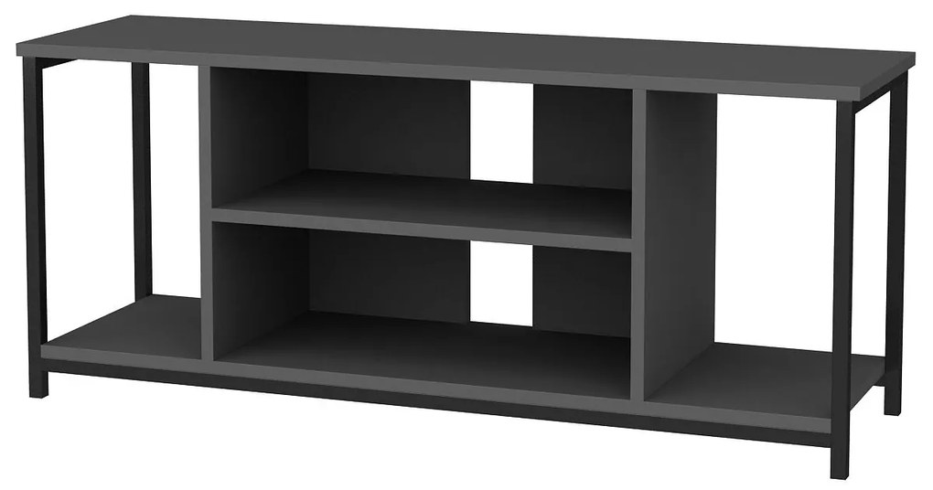Móvel TV Rinaldo – Preto Antracite – 120x35x50,8 cm