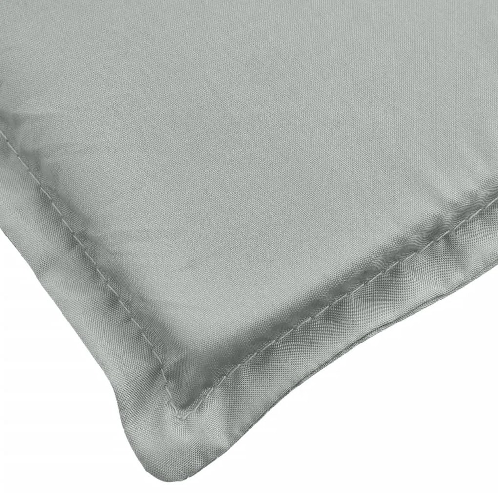 Almofadão banco jardim 180x50x7cm mesclado tecido cinza-claro
