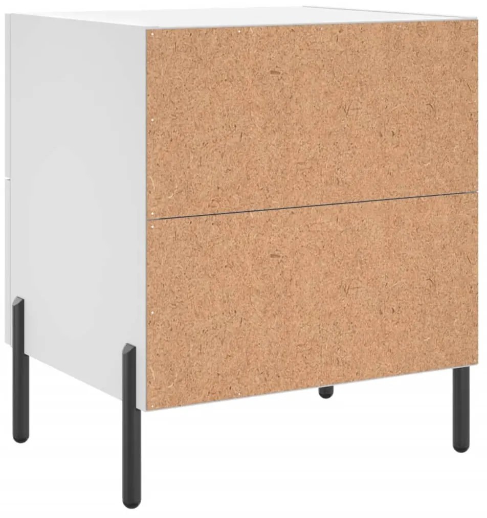 Mesa de cabeceira 40x35x47,5 cm derivados de madeira branco