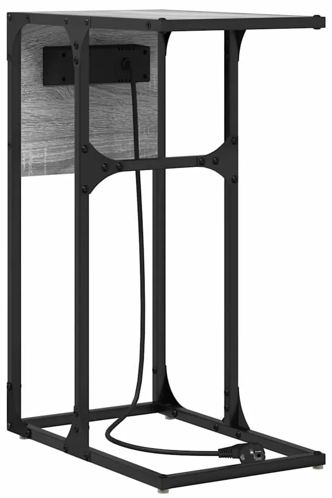 Mesa-de-cabeceira Sonoma cinzento 41.5 x 26 x 60.5 cm