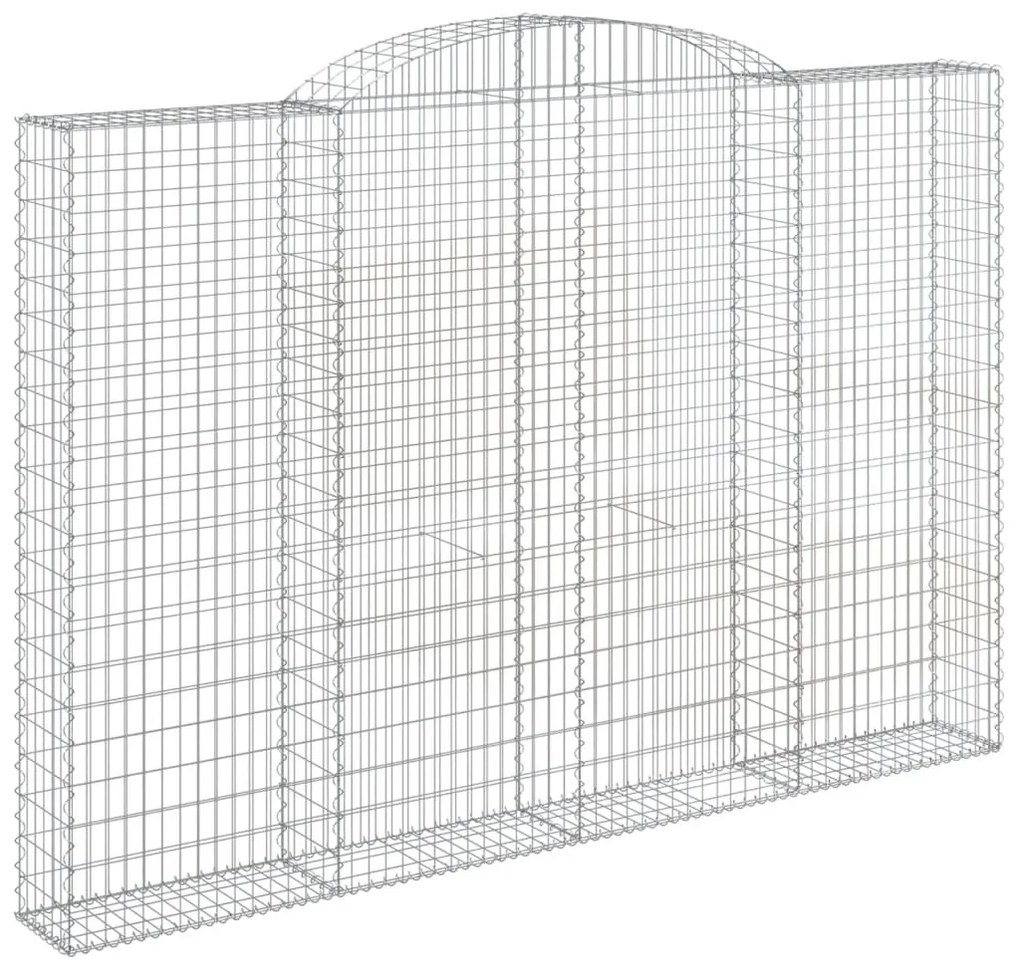 Cestos gabião arqueados 3pcs 300x30x200/220cm ferro galvanizado