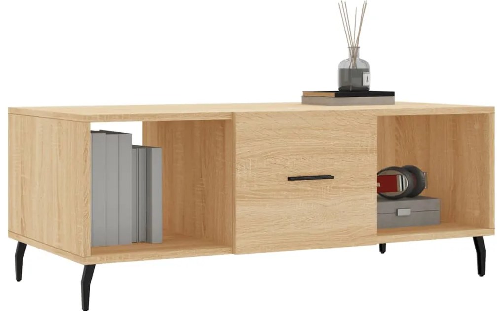 Mesa de centro 102x50x40 derivados de madeira carvalho sonoma