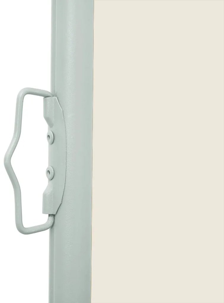 Toldo lateral retrátil para pátio 170x300 cm creme