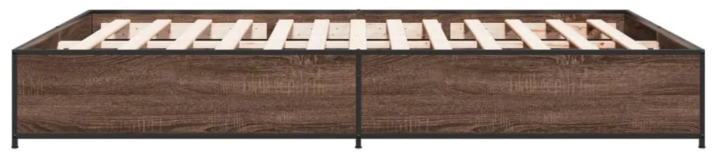 Estrutura de cama 120x190cm derivados madeira/metal