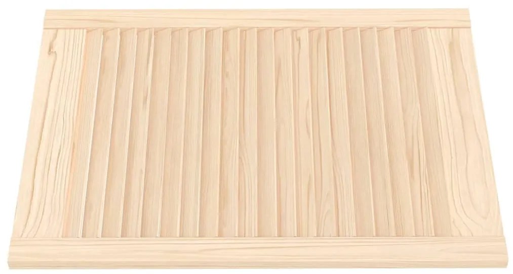 Portas de armário 2 pcs com design de persiana pinho maciço