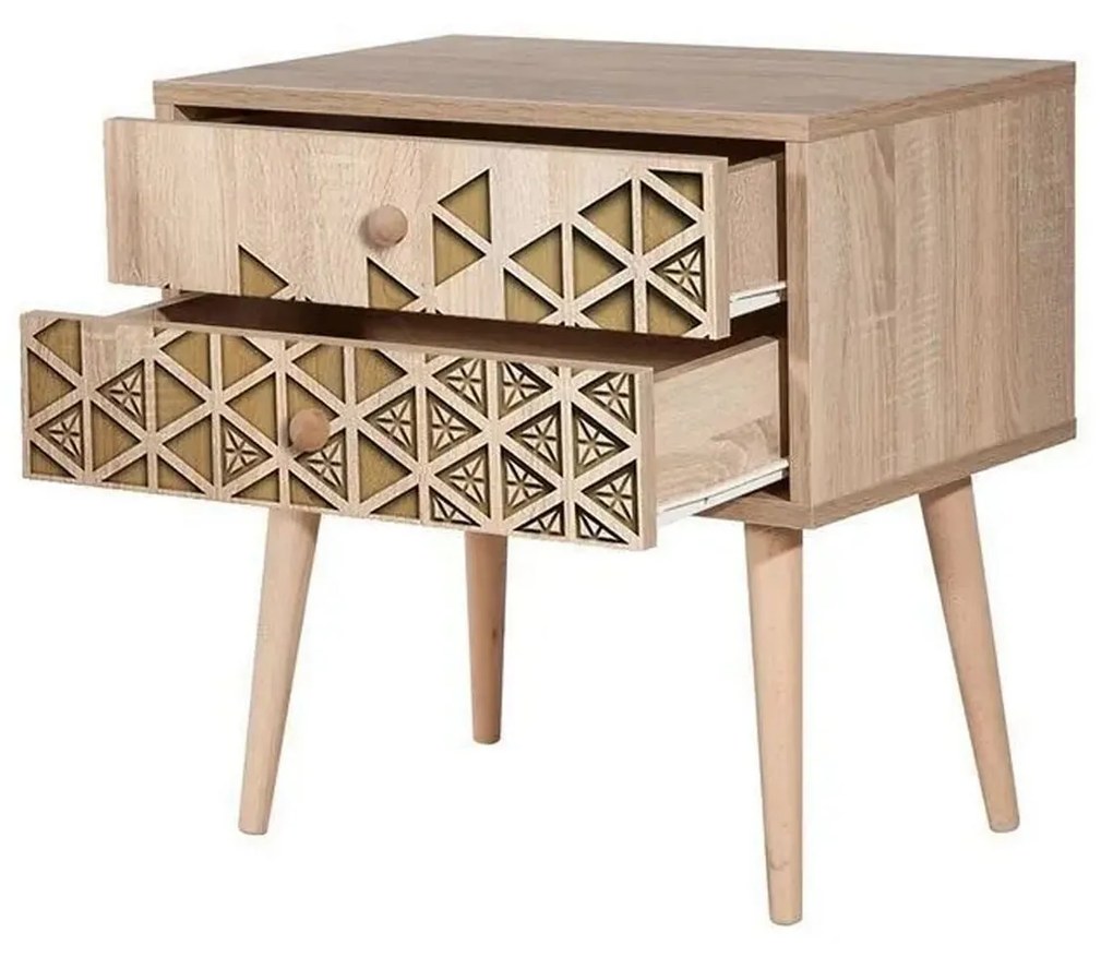 Mesa de Cabeceira Two – Carvalho Sonoma – 60 x 61 x 40 cm