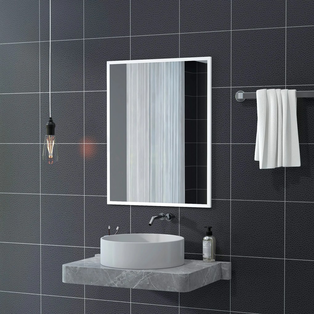 Espelho de Parede Decorativo 70x90 cm Espelho Retangular Espelho de Ca
