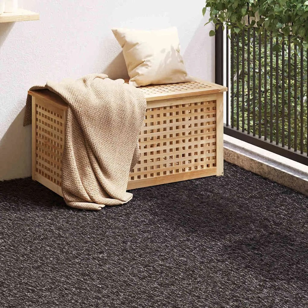 vidaXL Grama artificial Preto 200 x 100 x 4 cm Polipropileno