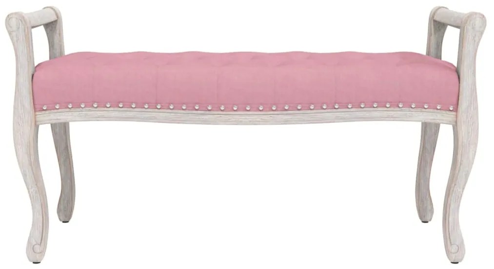 Banco 110x45x60 cm veludo rosa