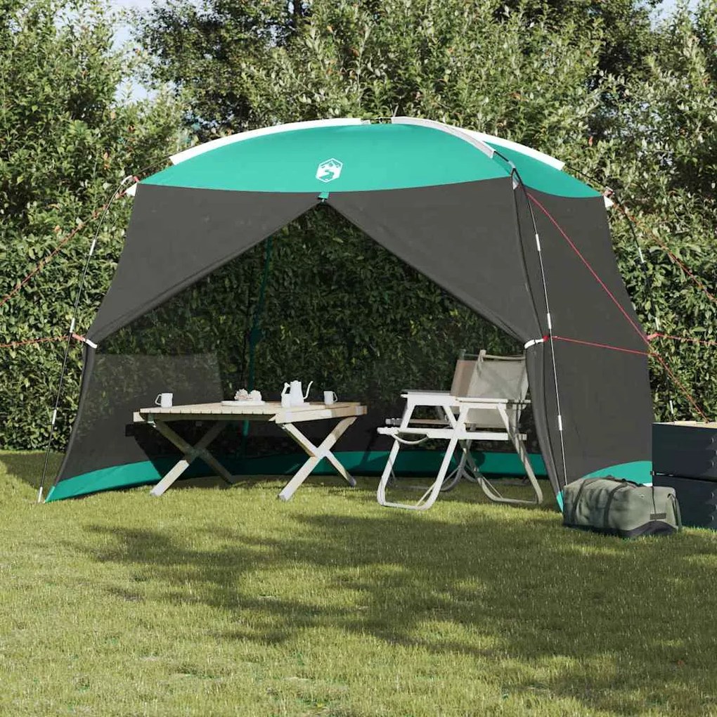 vidaXL Tenda mosquiteira com telhado Verde do Mar 320 x 320 x 218 cm