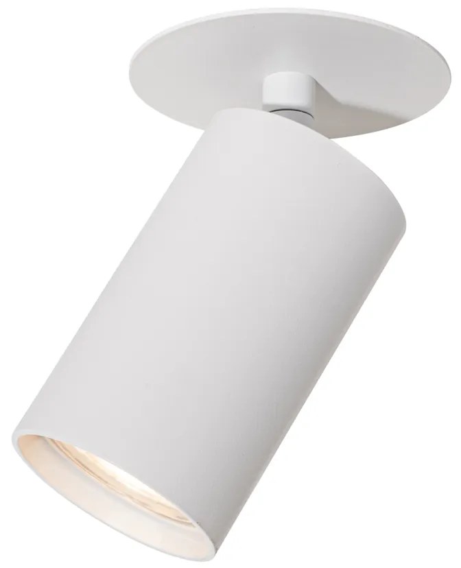 Conjunto de 6 focos embutidos modernos brancos GU10 50mm - Chels Moderno
