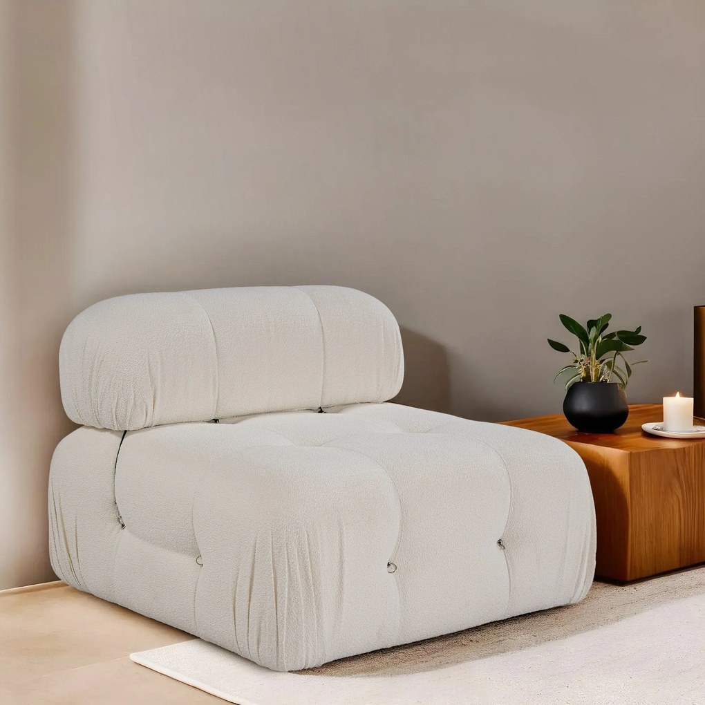 Sofá 1 Lugar Bubble – Branco – 95x95x75 cm