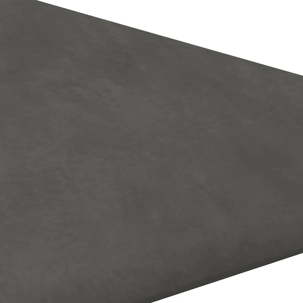 Painel de parede 12 pcs 30x30 cm veludo 0,54 m² cinza-escuro