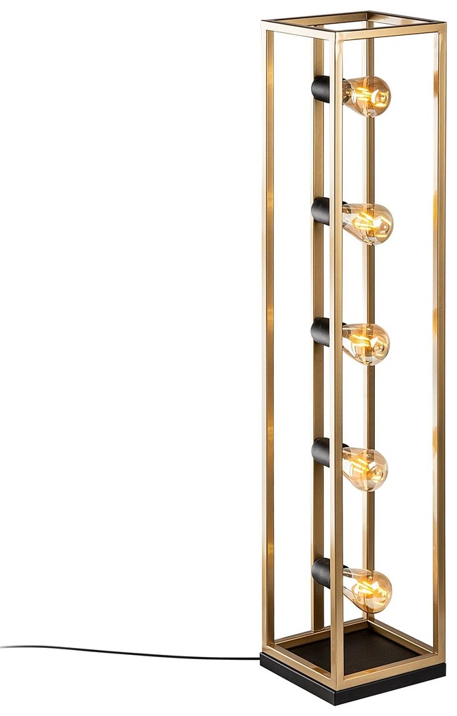 Candeeiro de Pé Kafes – Dourado – 21 x 21 x 102 cm
