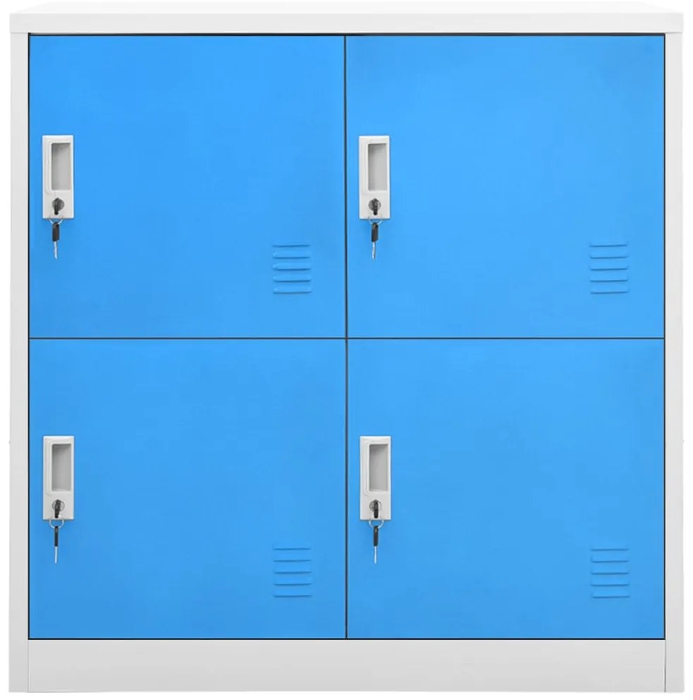 Cacifos 5 pcs 90x45x92,5 cm aço cinzento-claro e azul