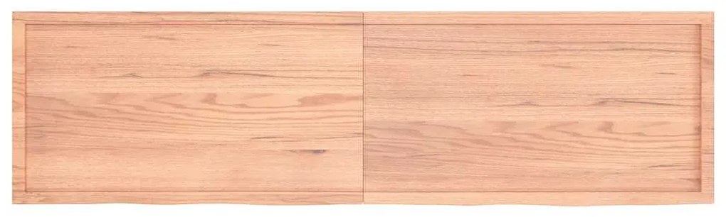 Prateleira de parede 220x60x(2-4) cm carvalho tratado castanho
