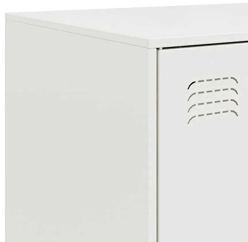 Aparador 67x39x107 cm aço branco
