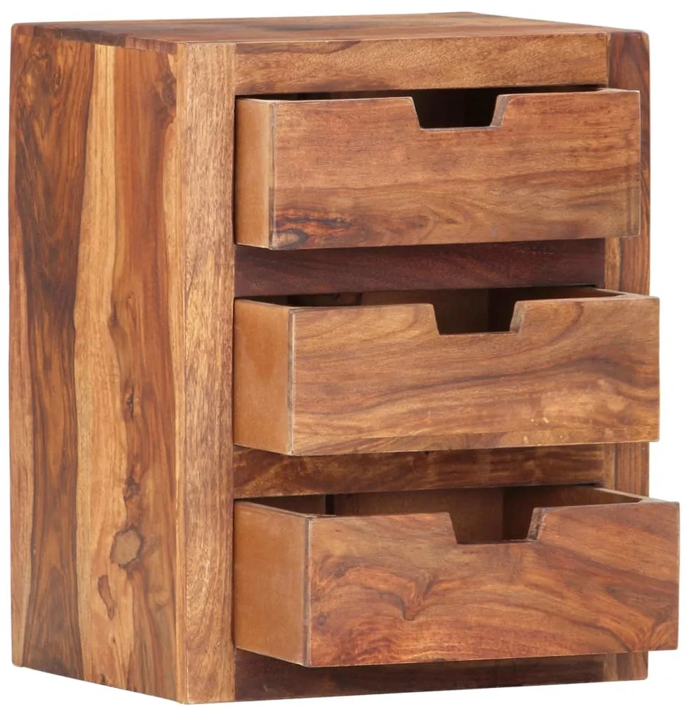 Mesa de cabeceira 40x30x50 cm madeira de acácia maciça