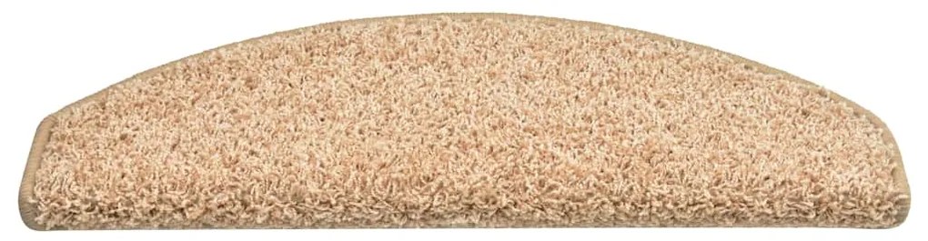Tapete/carpete para degraus 15 pcs 65x21x4 cm dourado
