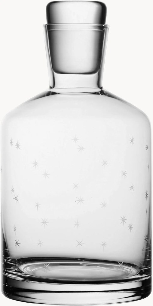 Decantador em cristal artesanal Stars, 800 ml
